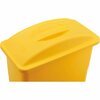 Global Industrial Flat Lid, 20 W/Dia, Yellow, Plastic 261904YL